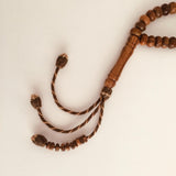 Agarwood (Oud) Tasbih with West African Tassel (8 x 6mm Bead)