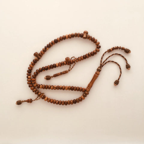 Agarwood (Oud) Tasbih with West African Tassel (8 x 6mm Bead)